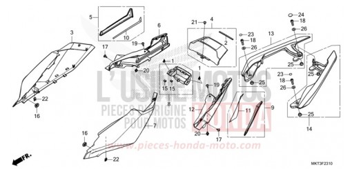 WINDLAUF, HINTEN ADV750N de 2022